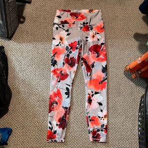 Fabletics - floral print leggings - never worn